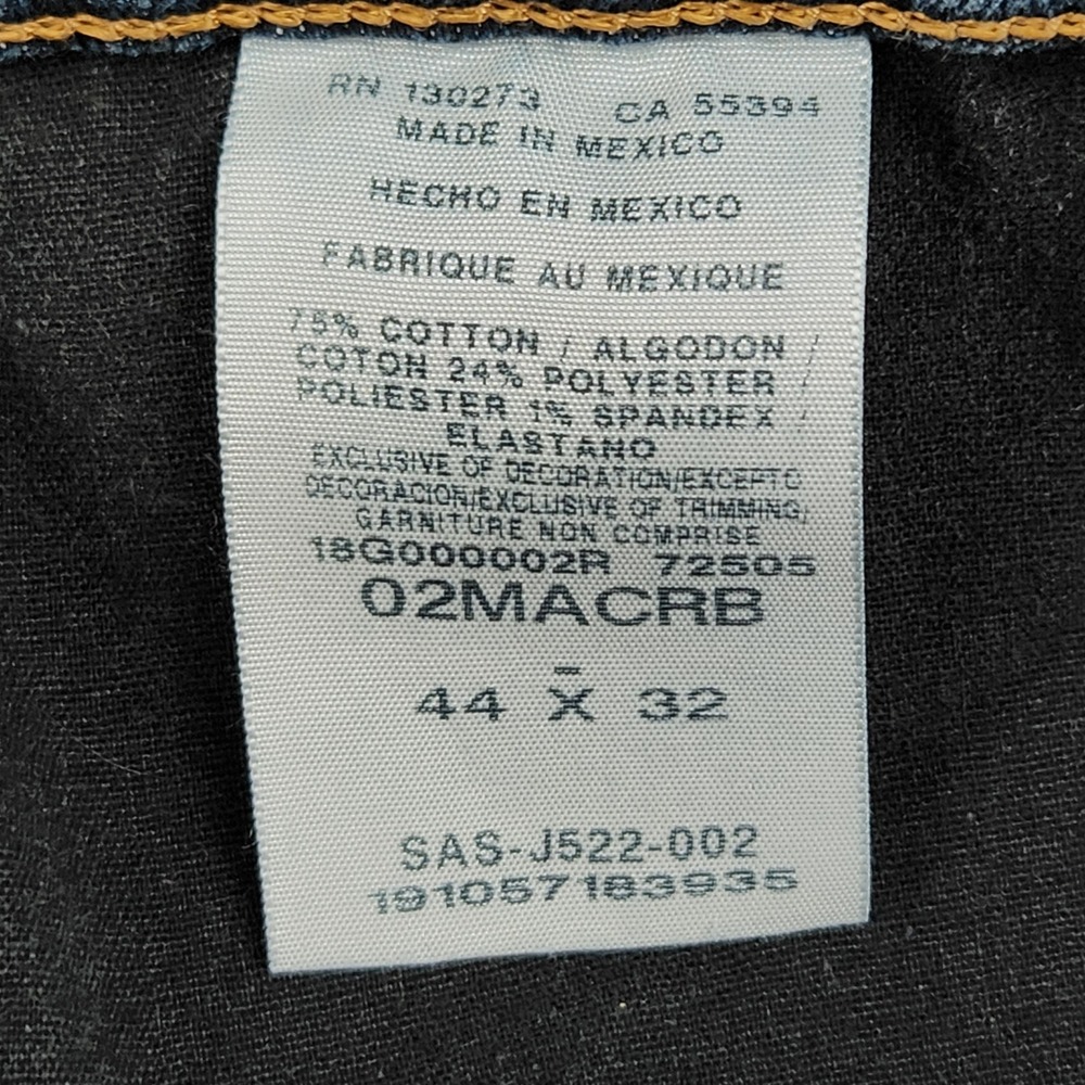 Wrangler 20X Advanced Comfort 02 Competition Slim Jeans Mens 44x32 Blue Denim - Picture 6 of 11